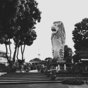 The Merlion in Sentosa Island