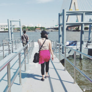 Walking down the Wisut Kasat Pier